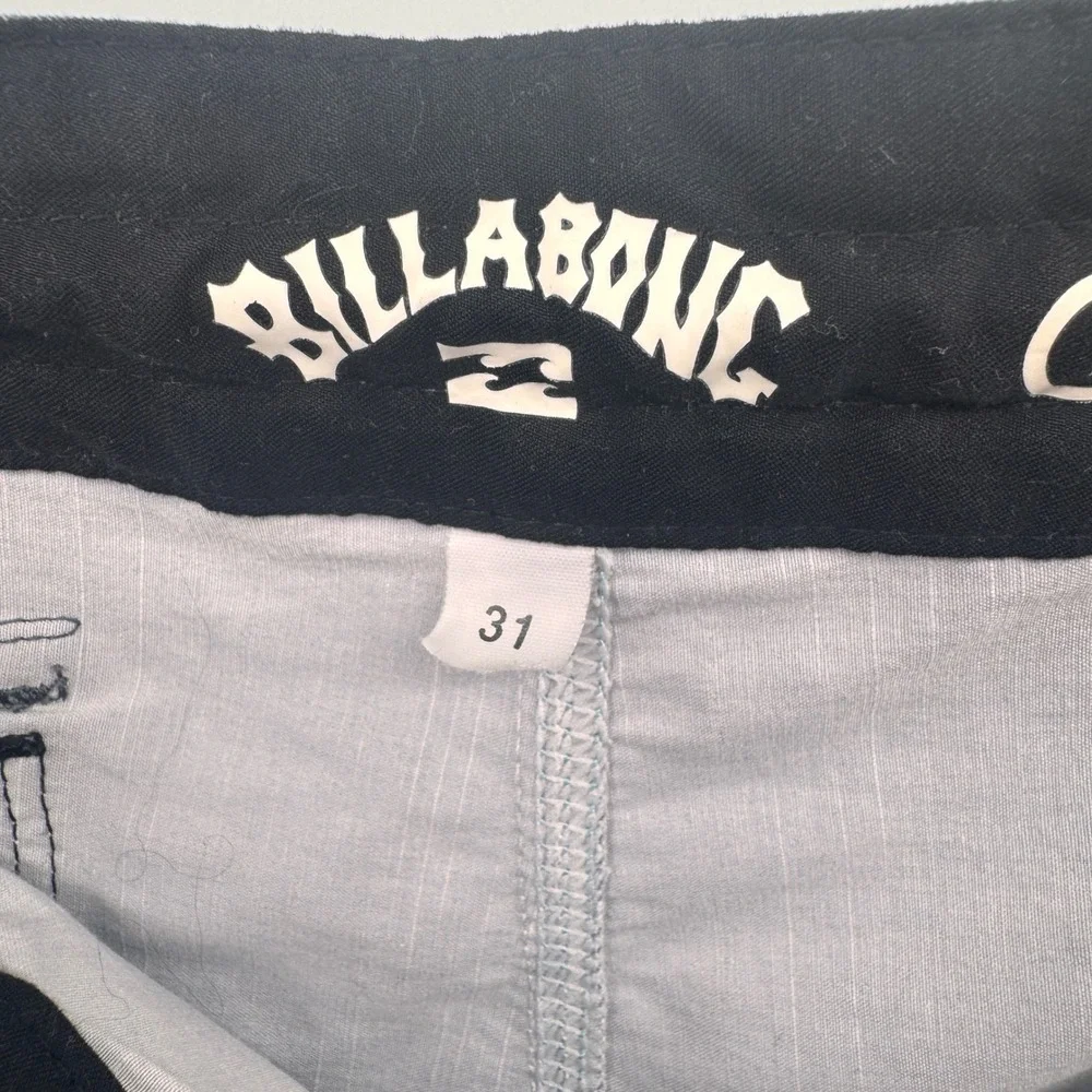 Billabong Mens Tribong Lo Tide Colorblock Board Shorts Grey Black Blue Size 31